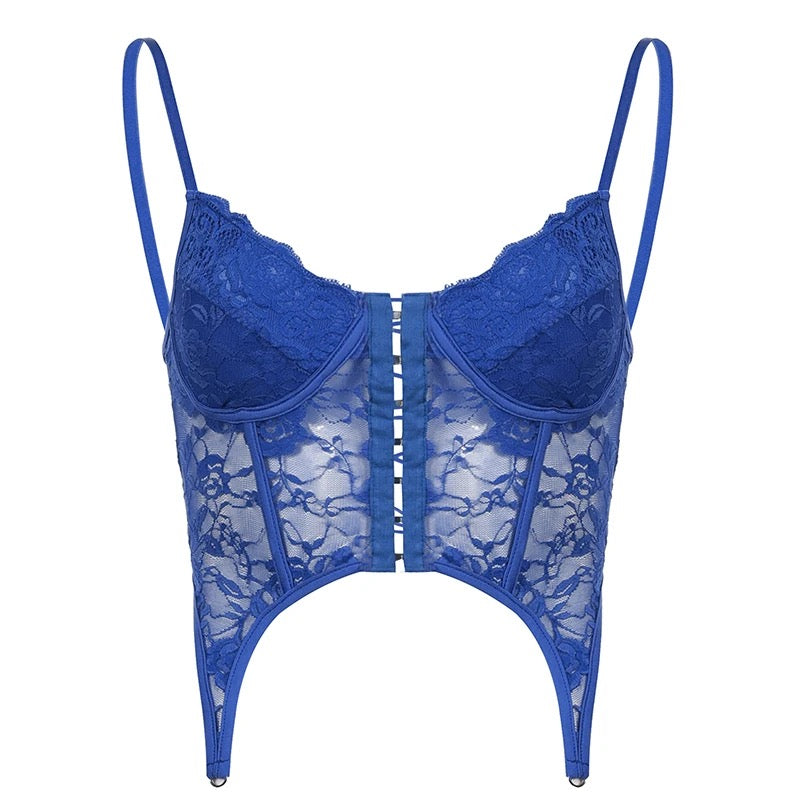 Blue Lace Corset