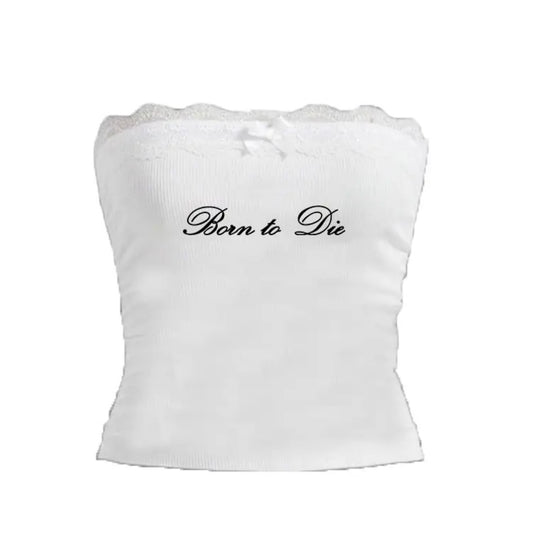 White Born To Die Bandeau Top