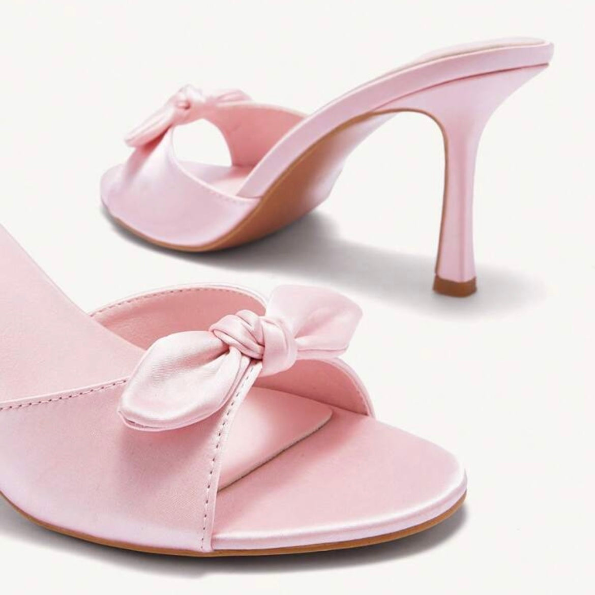LILA PINK BOW HEELS