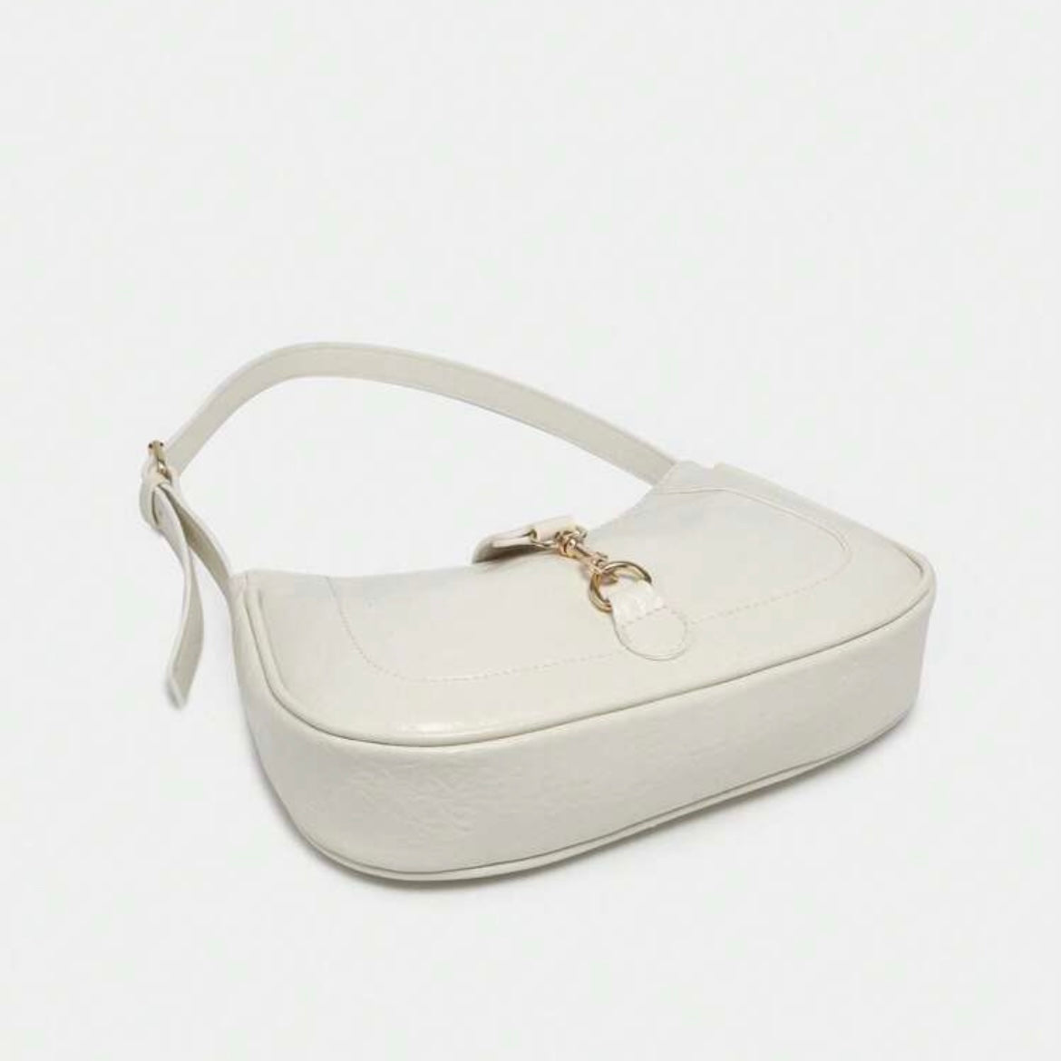 HEATHER WHITE SHOULDER BAG