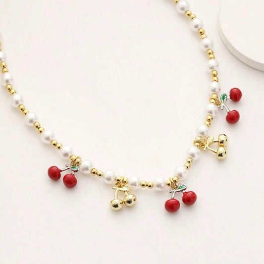 GOLDEN CHERRY NECKLACE