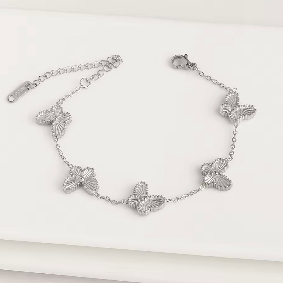 SILVER BUTTERFLY BRACELET