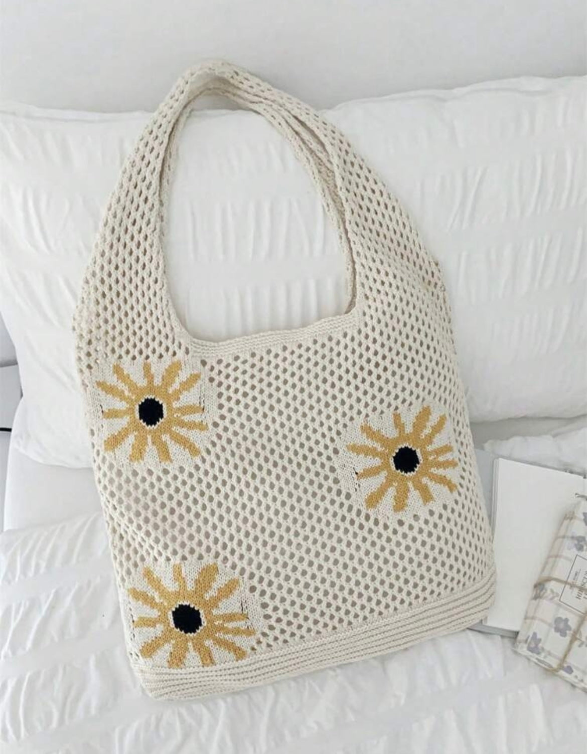 SPRING SUN CROCHET SHOULDER BAG