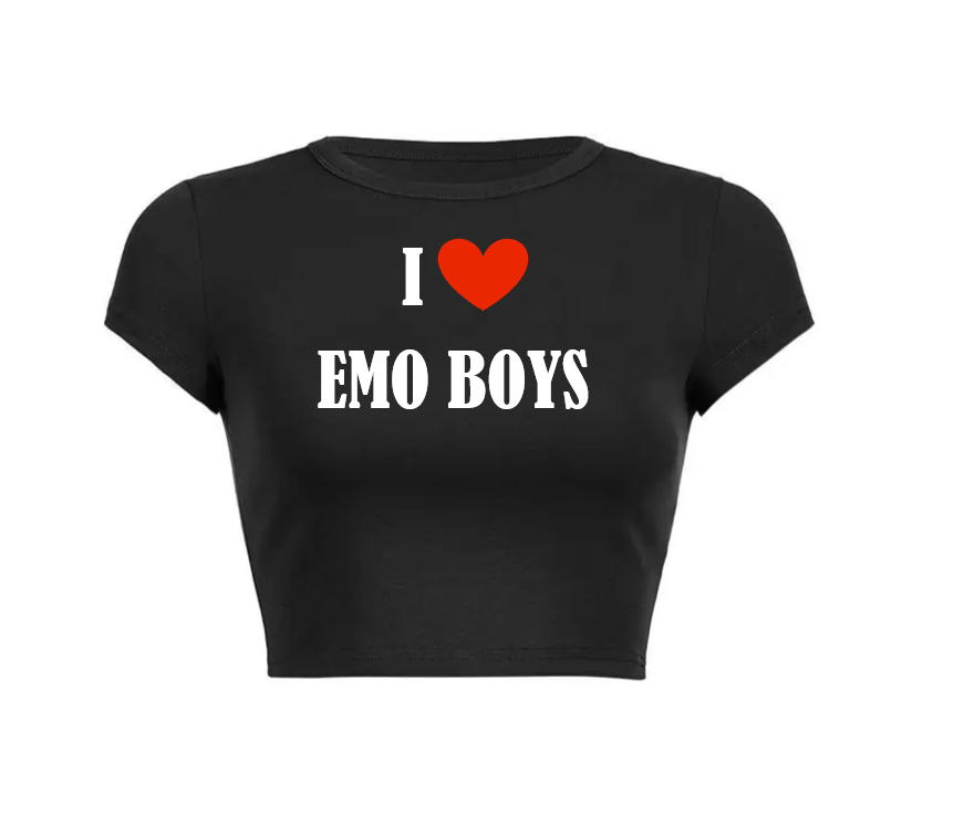 I Love Emo Boys Shirt Emo Shirt I Heart Emo Boys Emo 